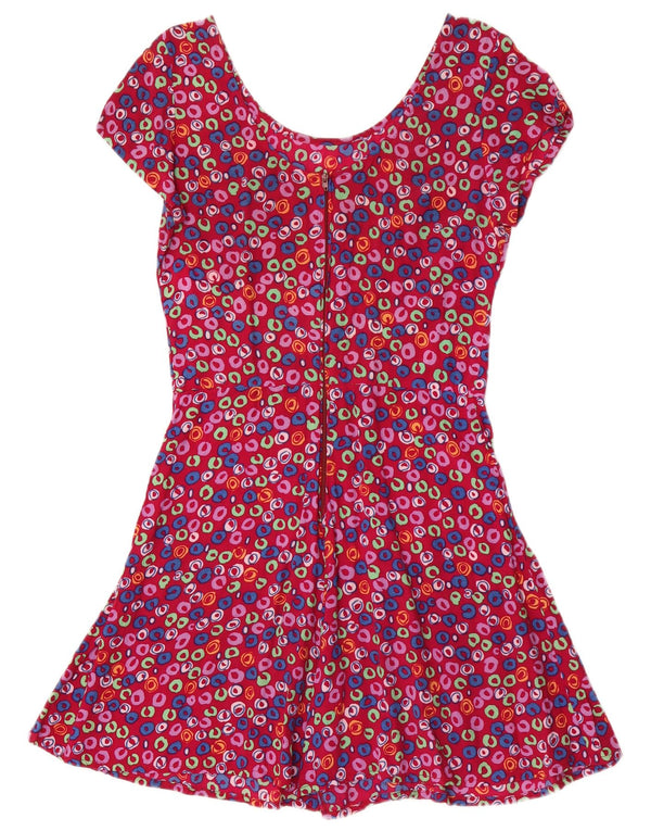 Vintage Γυναικείο Playsuit UK 12 Medium Pink Floral