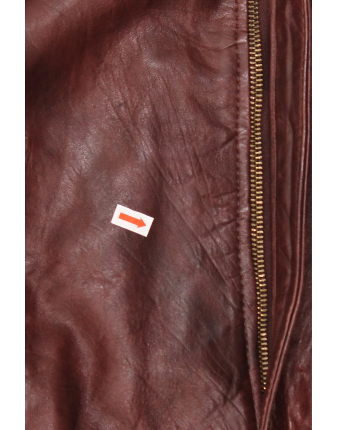 C&A Ανδρικό Δερμάτινο Μπουφάν UK 38 Medium Burgundy Leather