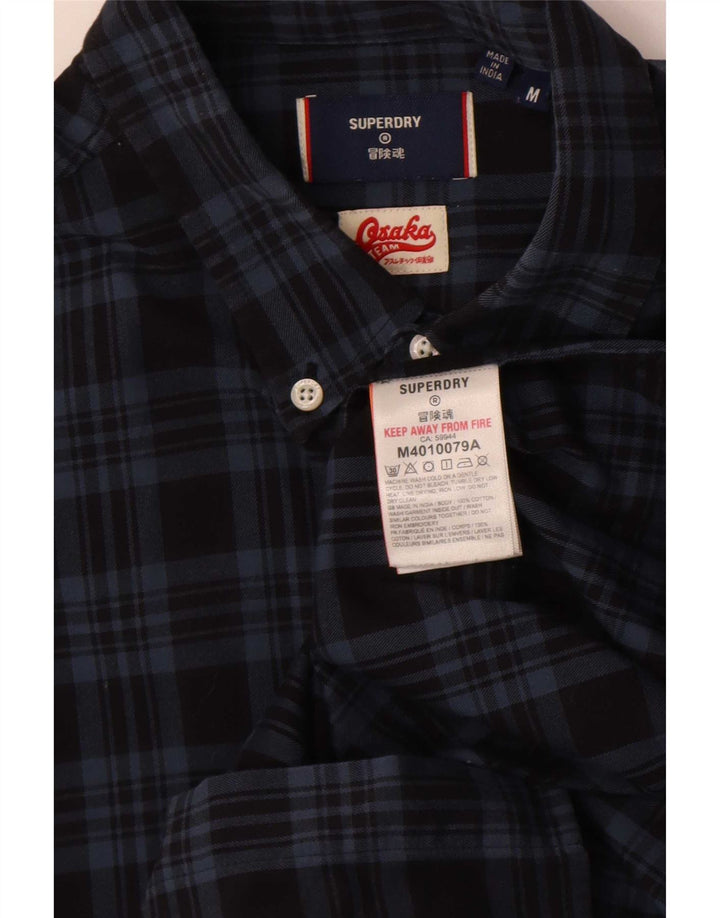 Ανδρικό φανελένιο πουκάμισο Superdry, μεσαίο μπλε ναυτικό, βαμβακερό
