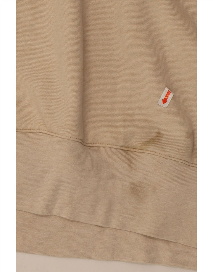 Ανδρικό κουκούλα ADIDAS Μεγάλο μπεζ βαμβακερό