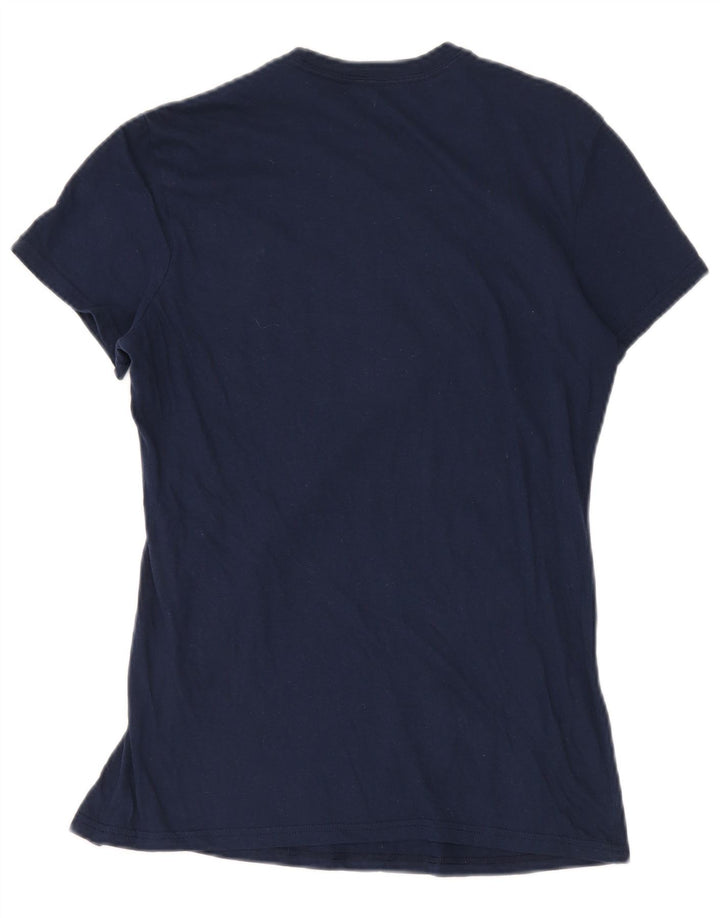 Γυναικείο γραφικό T-Shirt Adidas Top UK 14 Medium Navy Blue