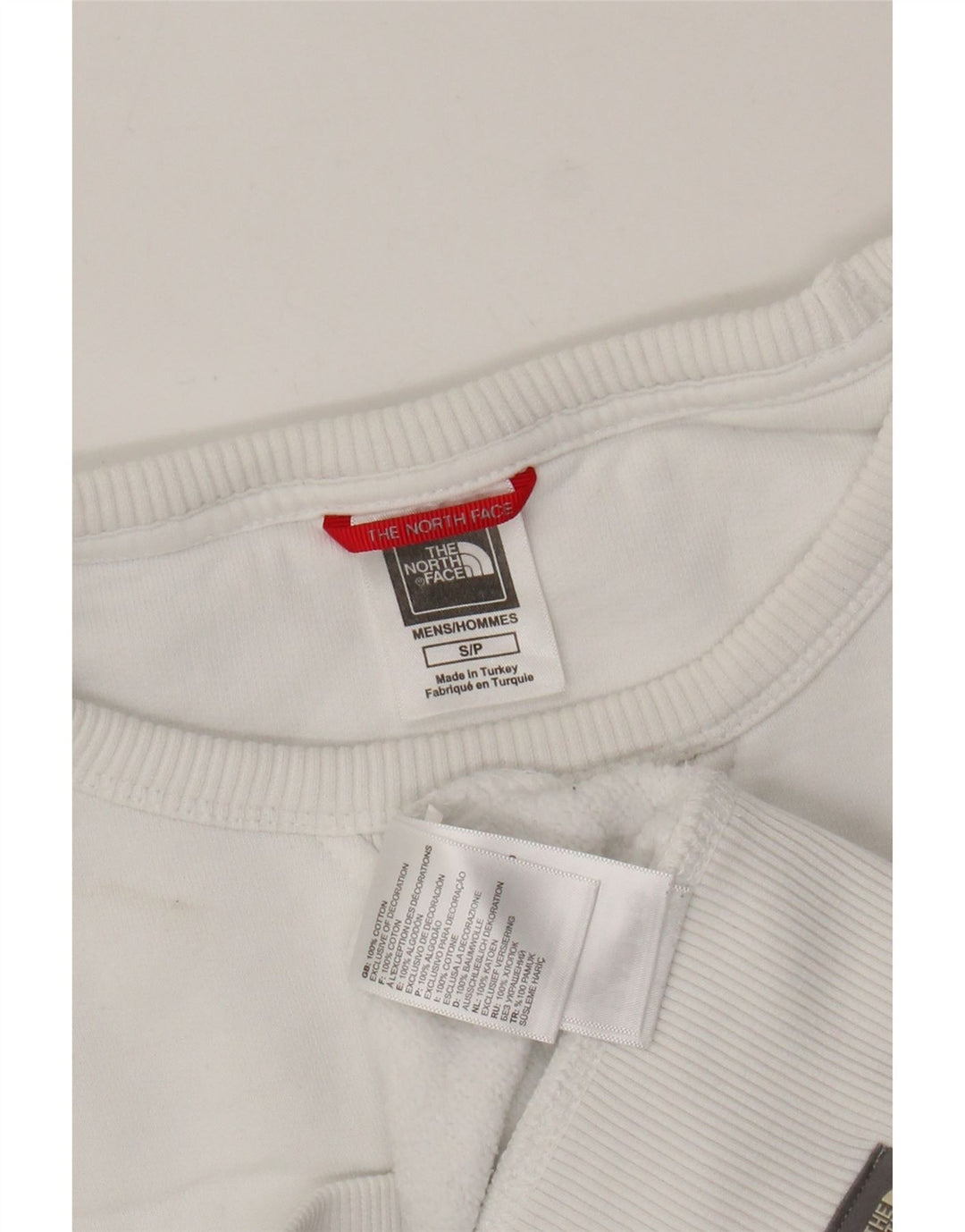 THE NORTH FACE Ανδρικό γραφικό φούτερ πουκάμισο μικρό λευκό βαμβακερό