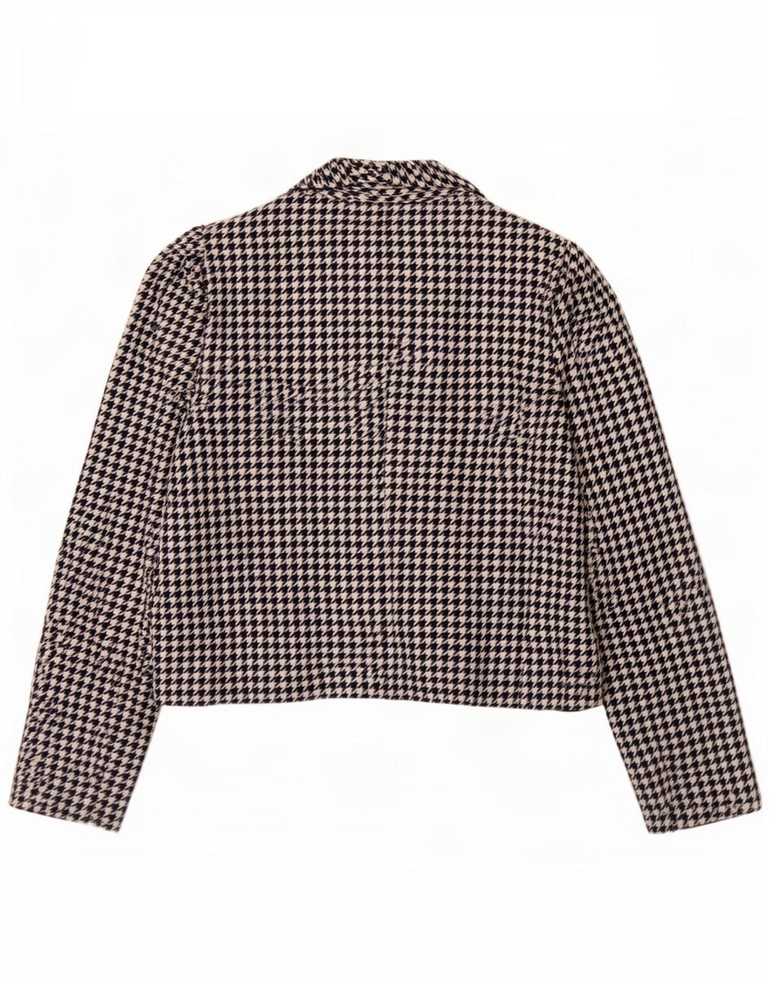 Mona Γυναικείο σακάκι σακάκι με 2 κουμπιά UK 12 Medium Navy Blue Houndstooth