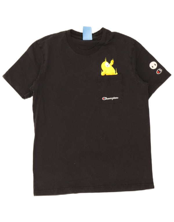 Ανδρικό γραφικό T-Shirt Champion Top XS Μαύρο