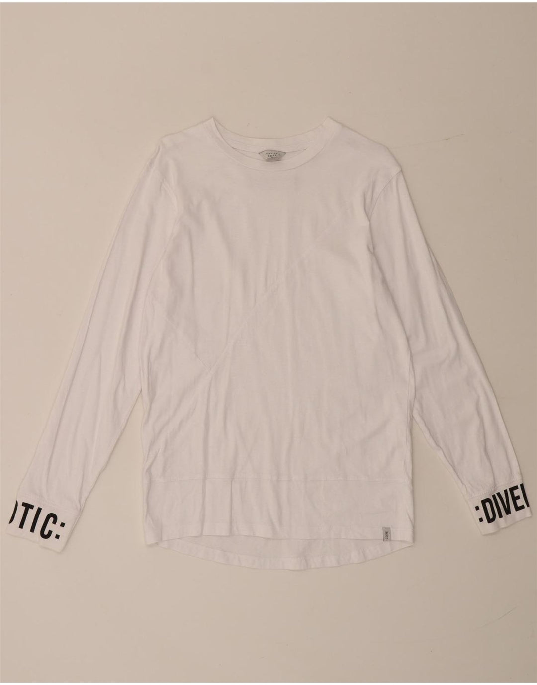 Jack & Jones Ανδρικό γραφικό μακρυμάνικο μπλουζάκι μικρό λευκό