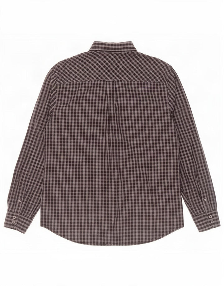 Ανδρικό πουκάμισο Ben Sherman μεγάλο γκρι βαμβακερό Gingham