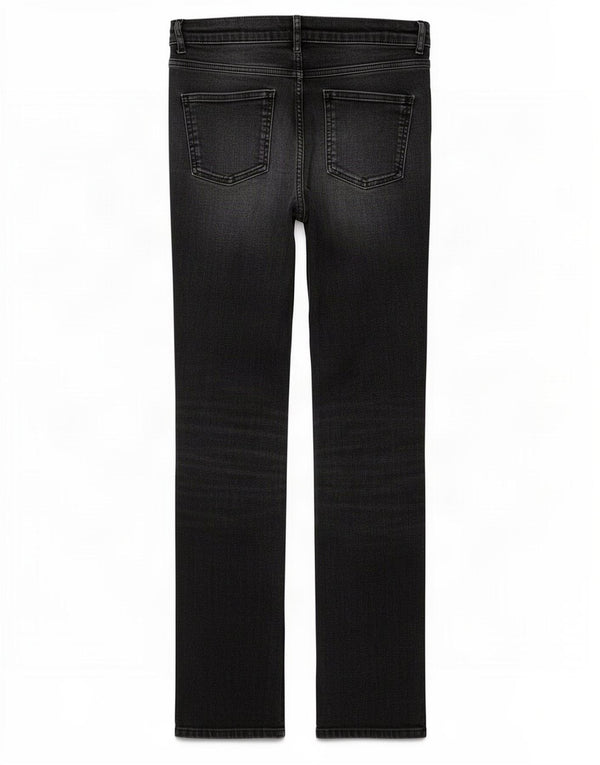 Marks & Spencer Γυναικεία ίσια τζιν UK 14 μεγάλα W32 L28 μαύρο βαμβακερό