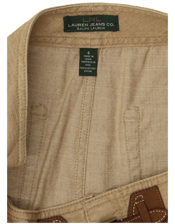 RALPH LAUREN Γυναικεία Pencil Φούστα US 4 Small W30 Μπεζ βαμβακερή