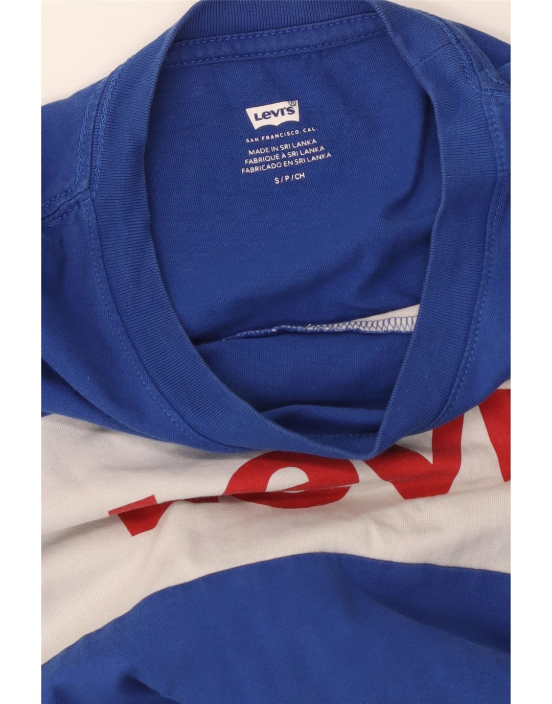 Γυναικείο γραφικό μπλουζάκι LEVI'S Top 10 Small Blue Colourblock