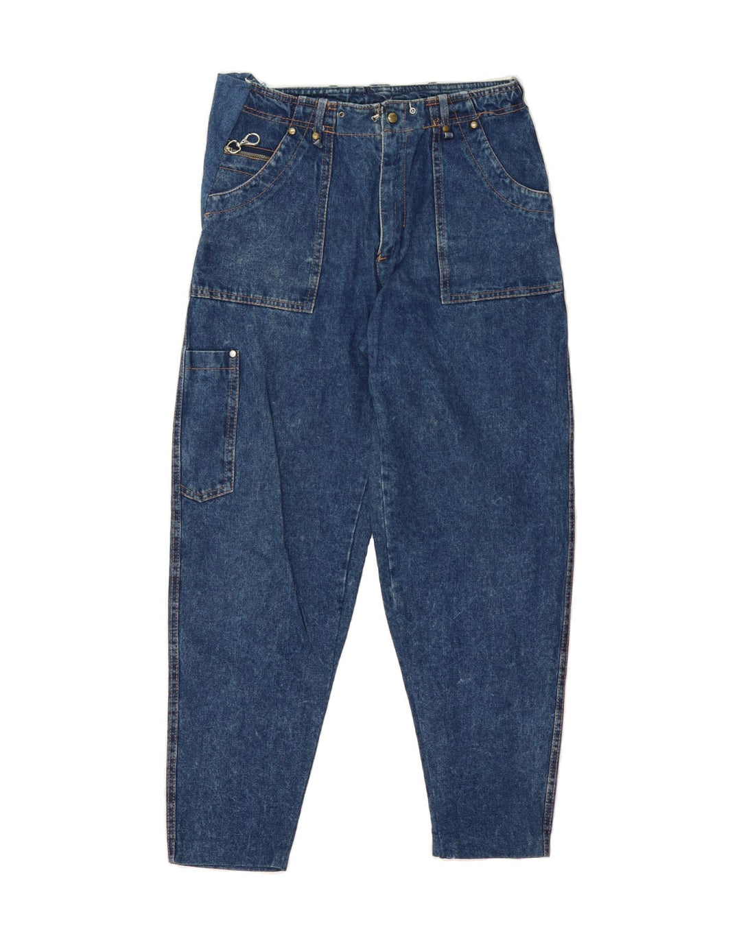 VINTAGE Womens Tapered Jeans W32 L29 Blue Cotton Vintage Vintage and Second-Hand Vintage from Messina Hembry 