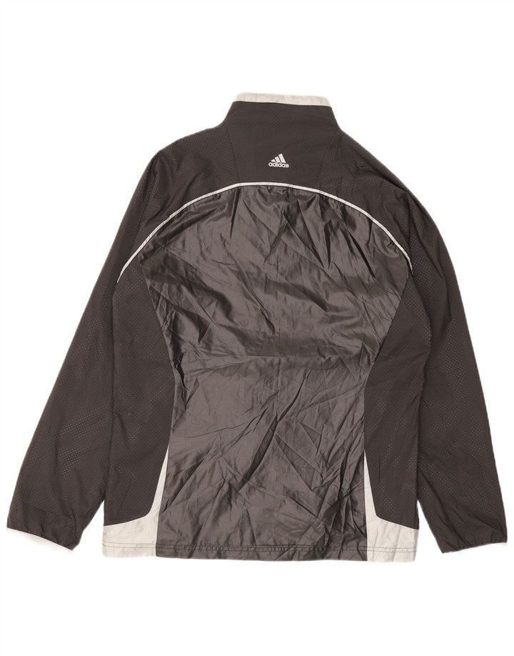 Adidas Ανδρικό μπουφάν βροχής UK 42 XL Μαύρο Colourblock Πολυεστέρας