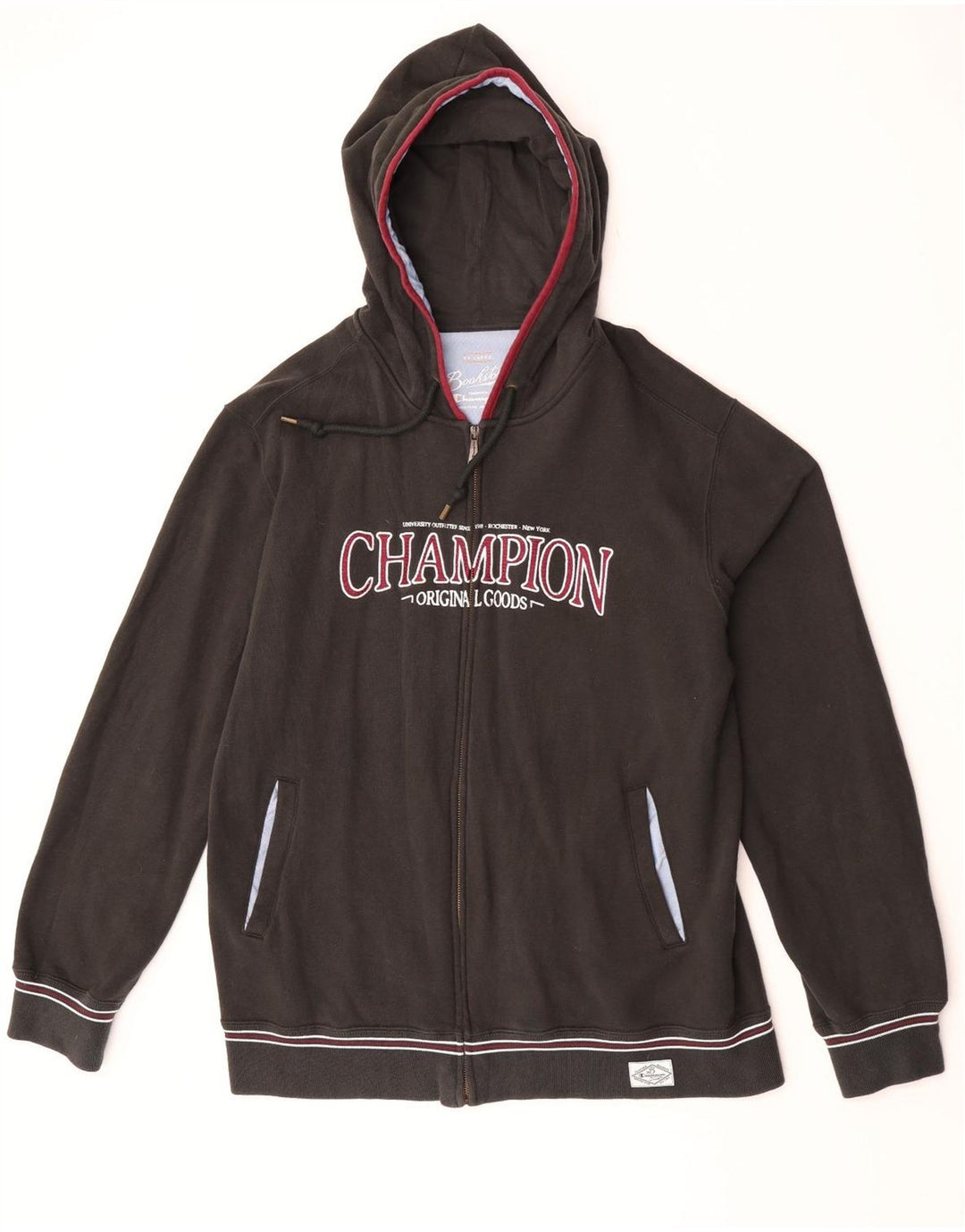 Ανδρικό πουλόβερ Champion Graphic Zip Hoodie 2XL Μαύρο