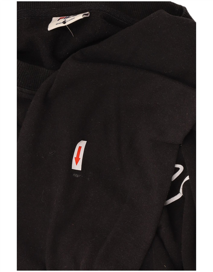 Ανδρικό γραφικό φούτερ Fila Jumper μεγάλο μαύρο βαμβακερό