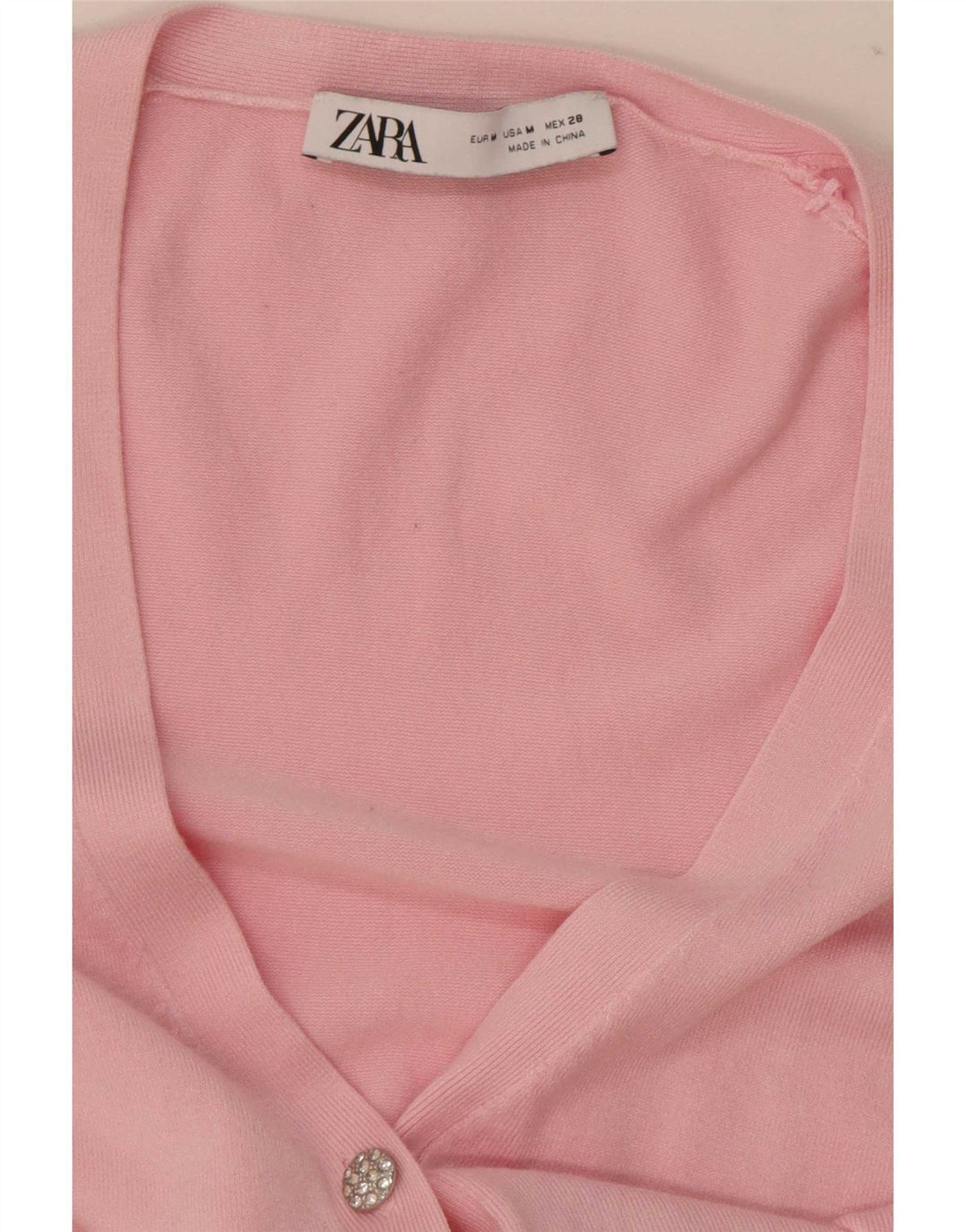 Zara Γυναικεία Ζακέτα UK 12 Medium Pink