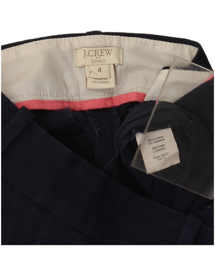 J. Crew Γυναικείο Cropped Παντελόνι US 4 Small W30 L24 Navy Blue Cotton