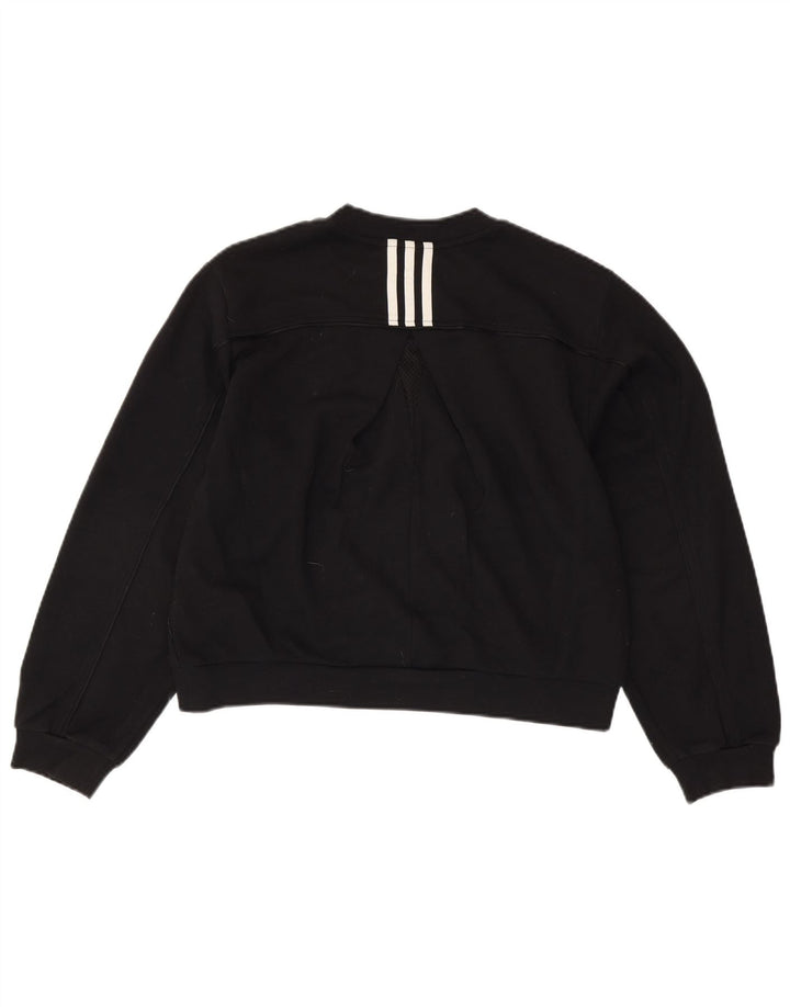 Γυναικεία φούτερ ADIDAS Crop Oversized Jumper UK 8/10 Small Black