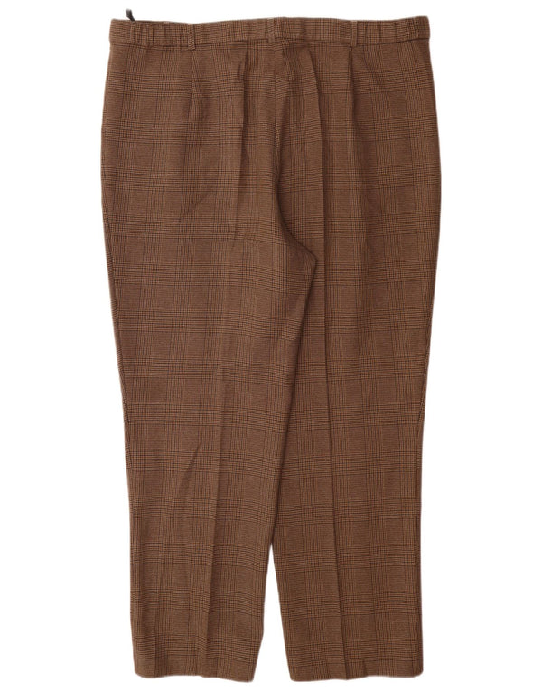 Marks & Spencer Γυναικείο Ψηλόμεσο Παντελόνι UK 20 2XL W40 L29 Καφέ