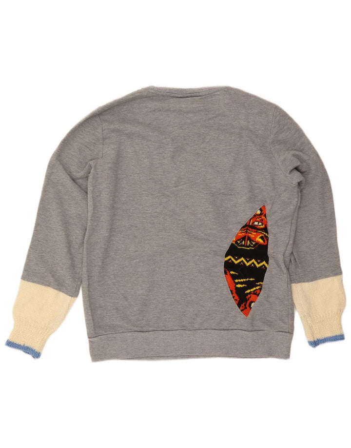 Γυναικείο γραφικό φούτερ Fila Jumper UK 16 Large Grey Colourblock