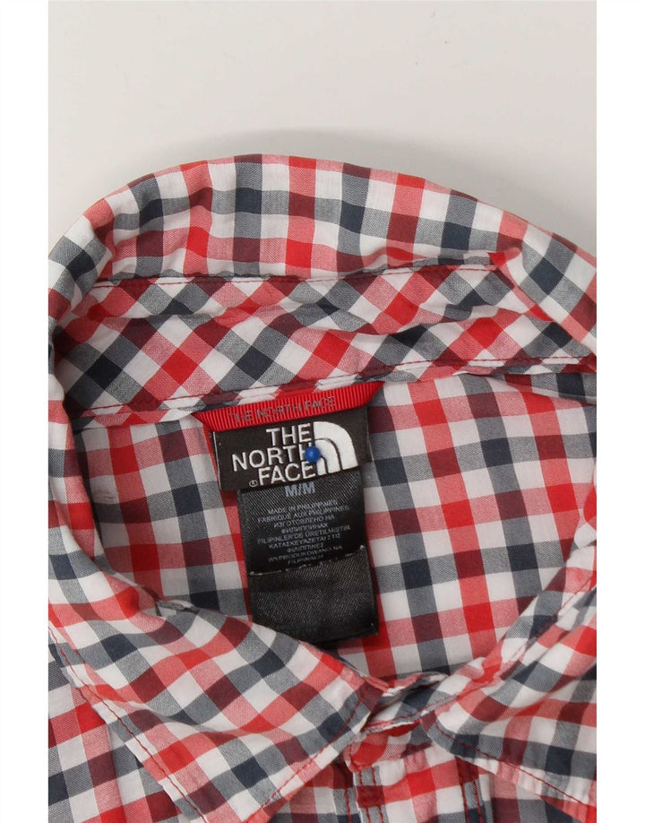 Ανδρικό κοντομάνικο πουκάμισο North Face, μεσαίο κόκκινο βαμβακερό