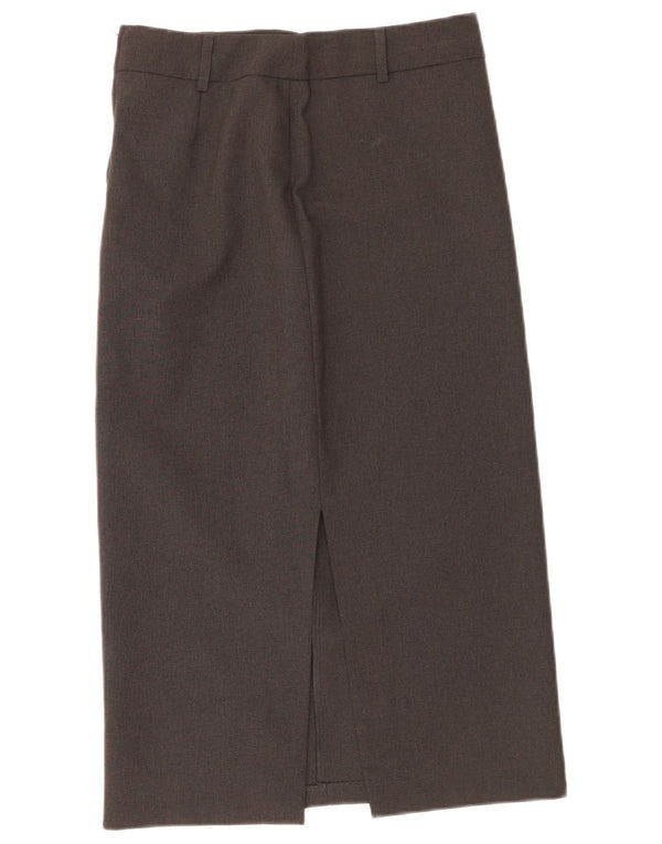 Benetton Γυναικεία Midi ίσια φούστα IT 40 Small W26 Grey Polyester