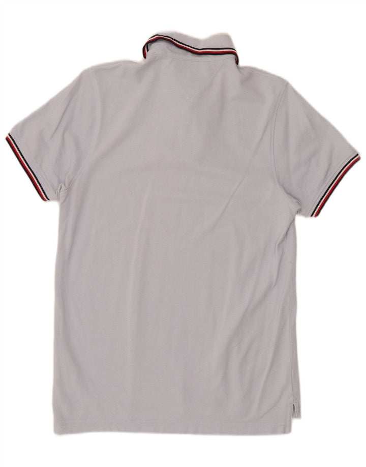 TOMMY HILFIGER Ανδρικό πουκάμισο Polo Slim Fit Μικρό μπλε βαμβακερό