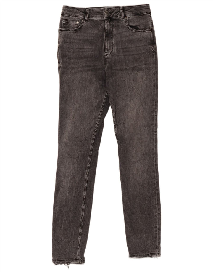 ZARA Γυναικείο στενό τζιν ψηλόμεσο EU 38 Small W28 L27 Γκρι βαμβακερό