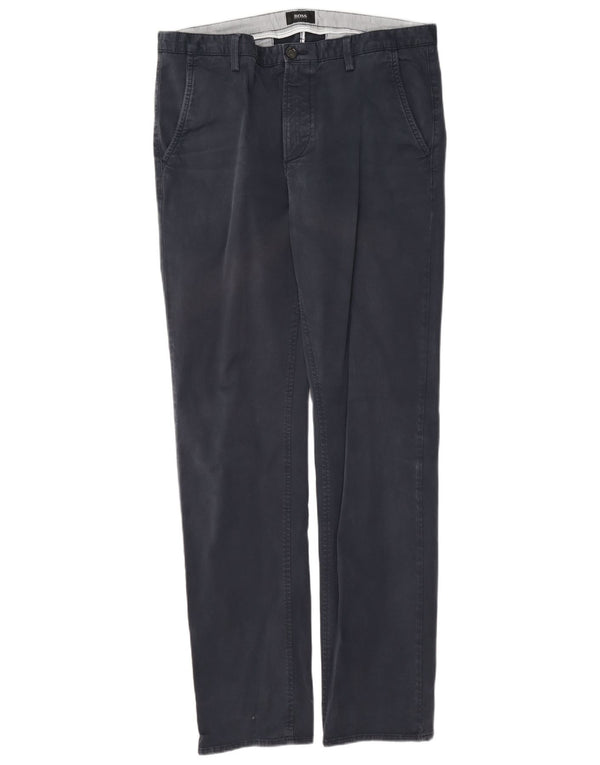 Hugo Boss Ανδρικό ίσιο παντελόνι Chino EU 50 Large W34 L33 Navy Blue Cotton