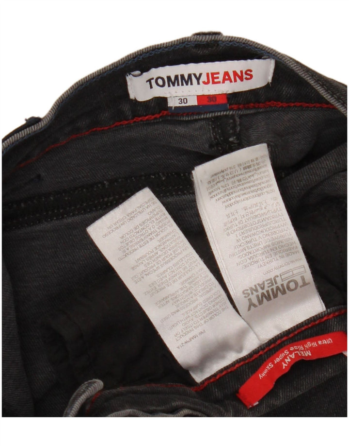 TOMMY HILFIGER Γυναικείο Melany ψηλό τζιν Super Skinny W30 L30 Μαύρο