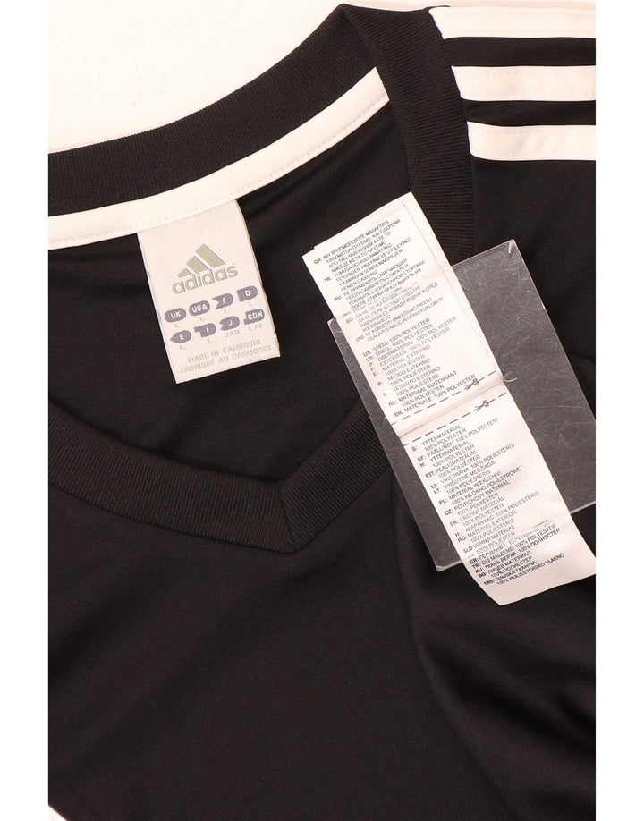 Adidas Ανδρικό T-Shirt Climalite Top Large Μαύρο Πολυεστέρας