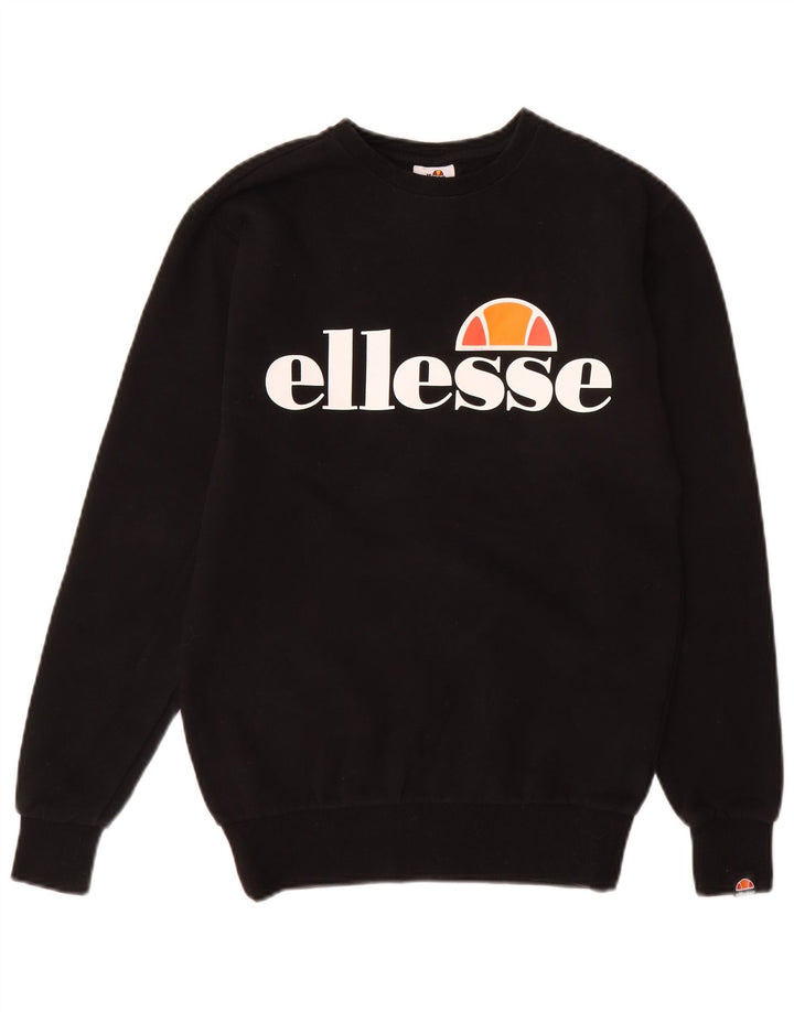 Ανδρικό γραφικό φούτερ Ellesse Jumper XS Μαύρο βαμβακερό