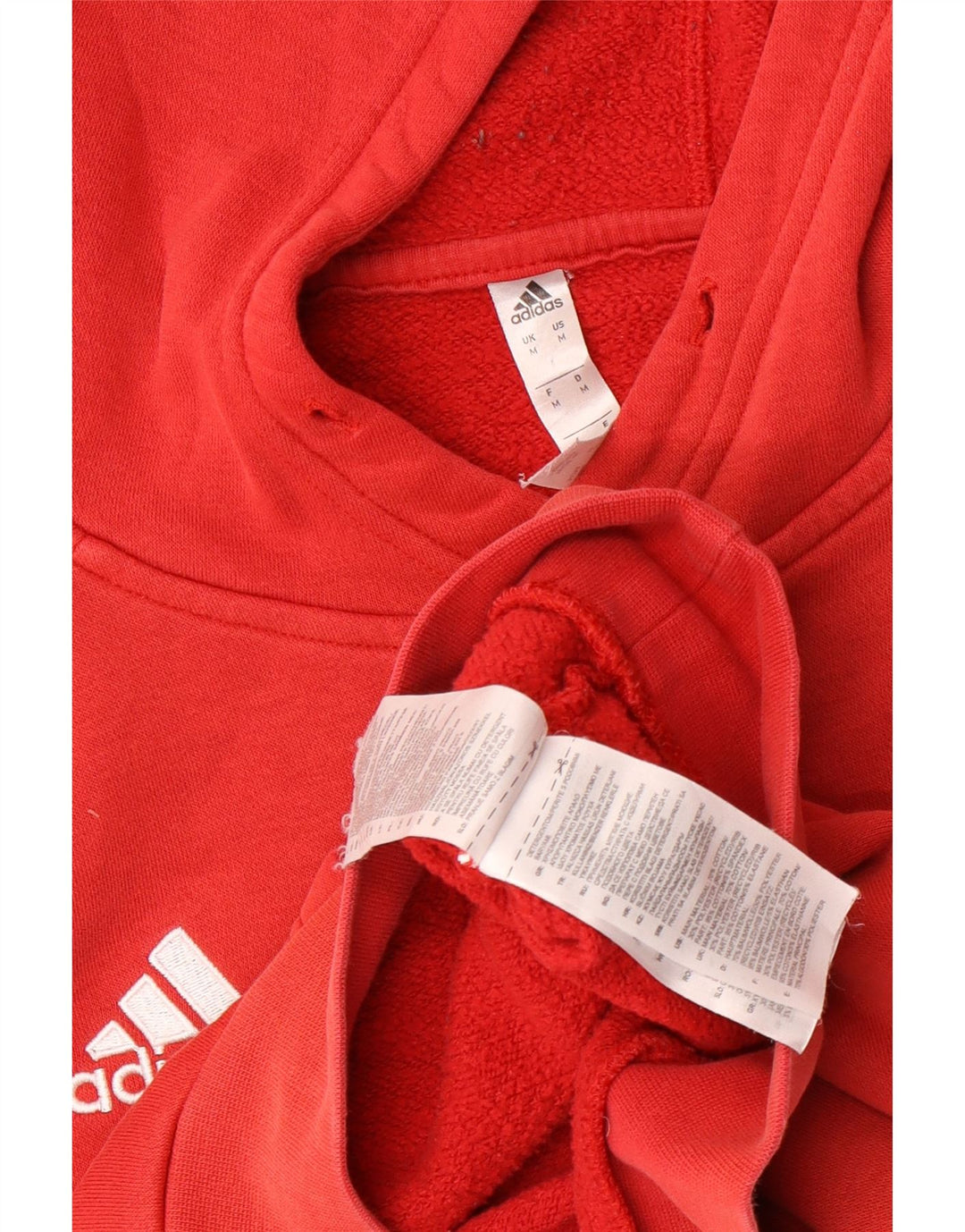 Ανδρικό φούτερ Adidas, μεσαίο κόκκινο βαμβακερό