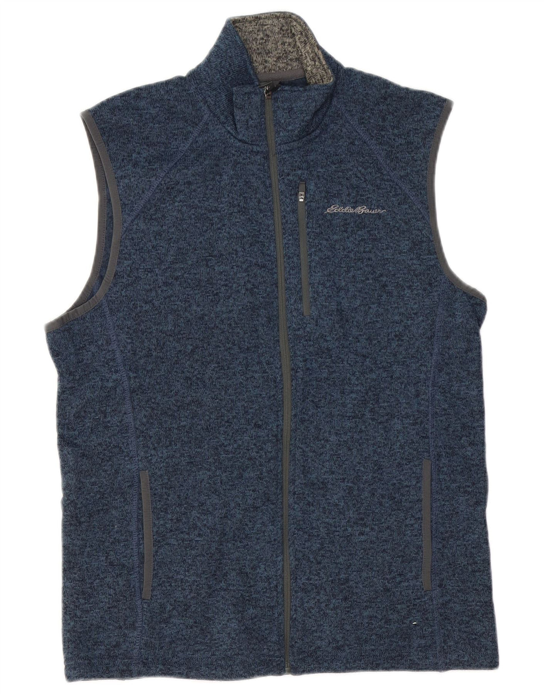 EDDIE BAUER Ανδρική αμάνικη αθλητική φόρμα μπουφάν με μεσαία μπλε φλοκέτα