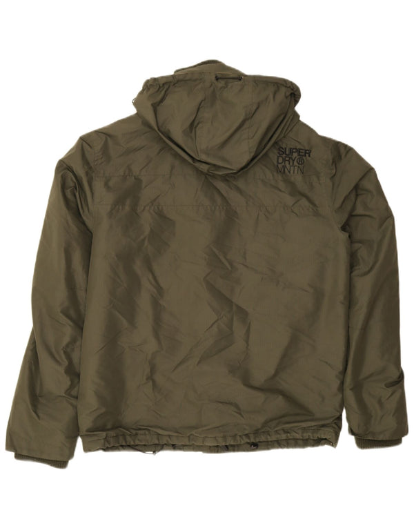 Ανδρικό μπουφάν με κουκούλα Superdry UK 38 Medium Khaki