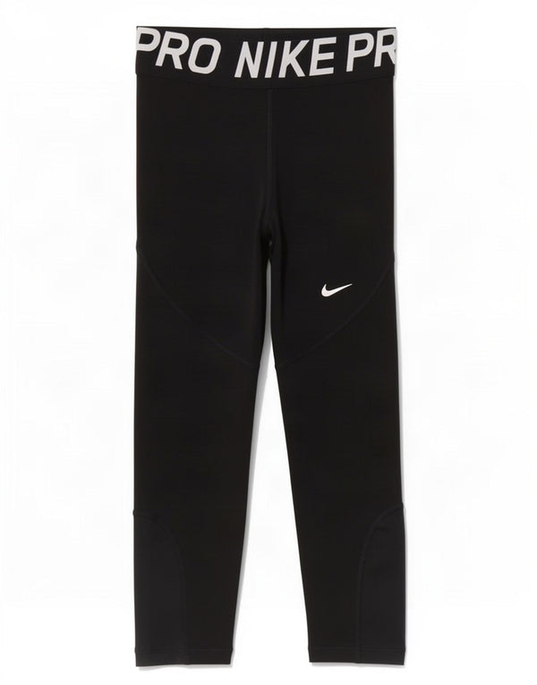 Nike Womens Dri Fit Capri Leggings UK 6 XS Black Polyester