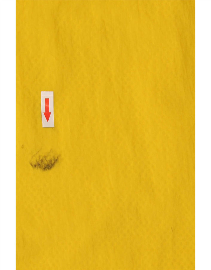 Ανδρικό μπουφάν βροχής με κουκούλα Adidas UK 36 Small Yellow Nylon