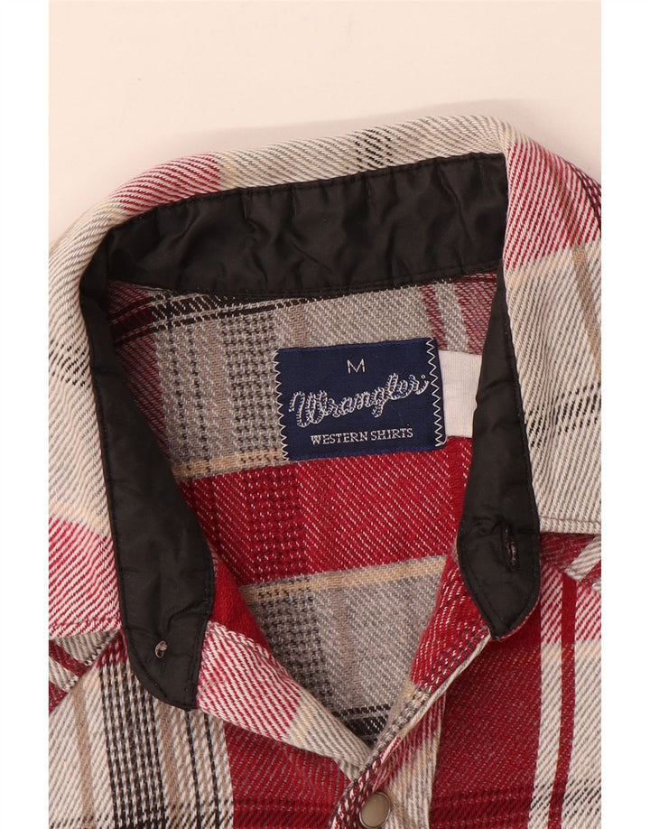 Ανδρικό φανελένιο πουκάμισο Wrangler, μεσαίο κόκκινο καρό
