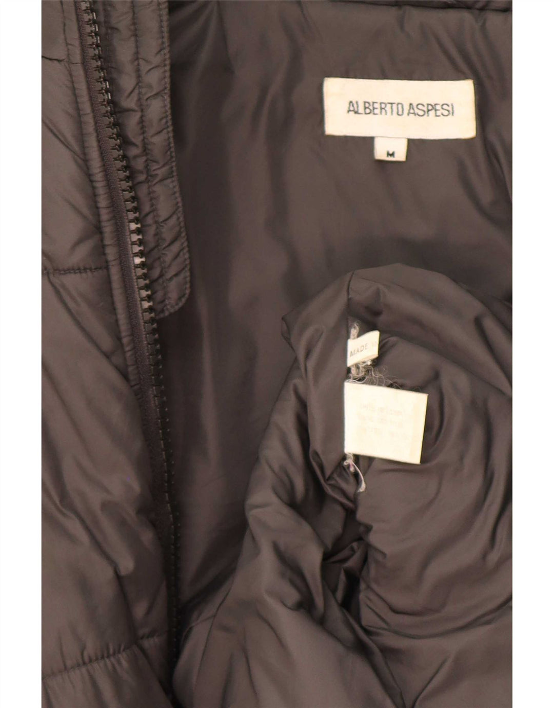 Alberto Aspesi Ανδρικό μπουφάν με επένδυση UK 38 Medium Grey Nylon