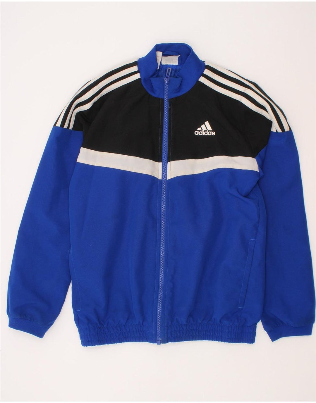 Adidas Boys αθλητική φόρμα Top Jacket 9-10 Years Blue Colourblock Polyester