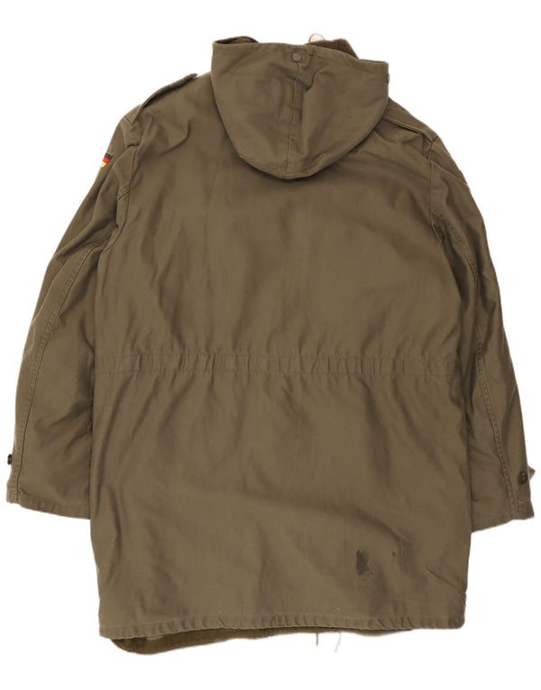 Vintage Ανδρικό Military Hooded Parka Jacket UK 40 Large Khaki