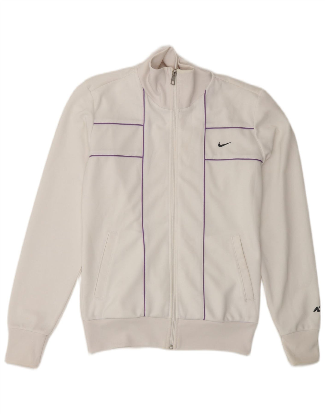 Γυναικεία αθλητική φόρμα Nike Top Jacket UK 8/10 Small White Polyester