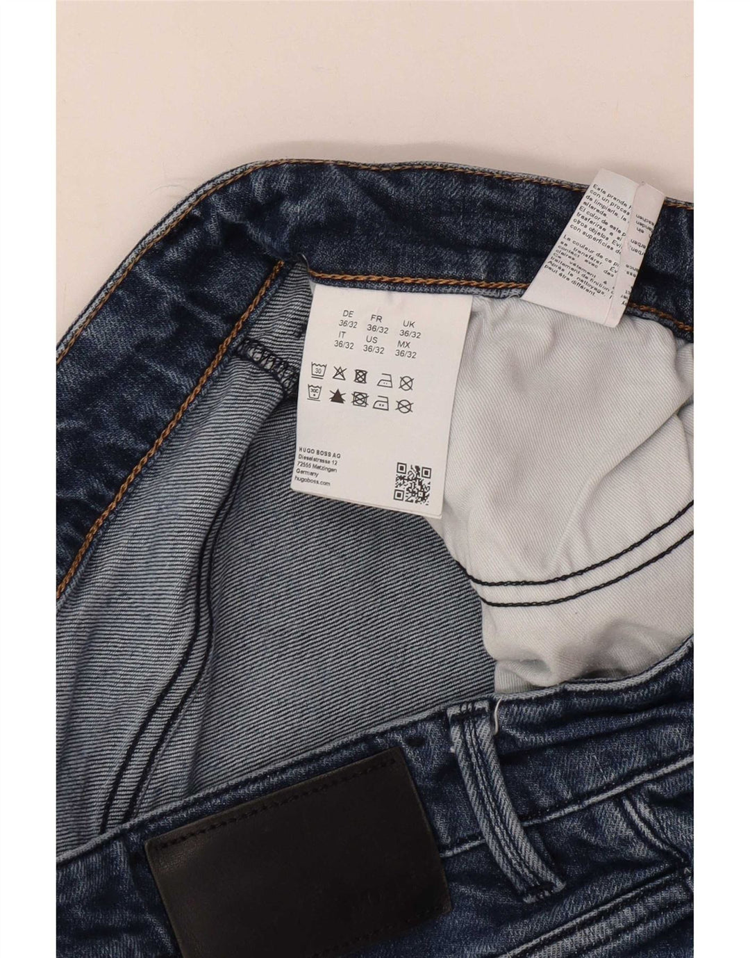 Ανδρικό τζιν Hugo Boss Slim W36 L32 Μπλε βαμβακερό