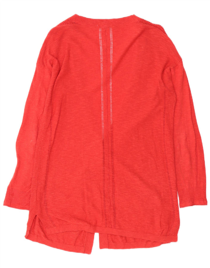 White Stuff Γυναικείο Longline Oversized Ζακέτα πουλόβερ UK 10 Small Red