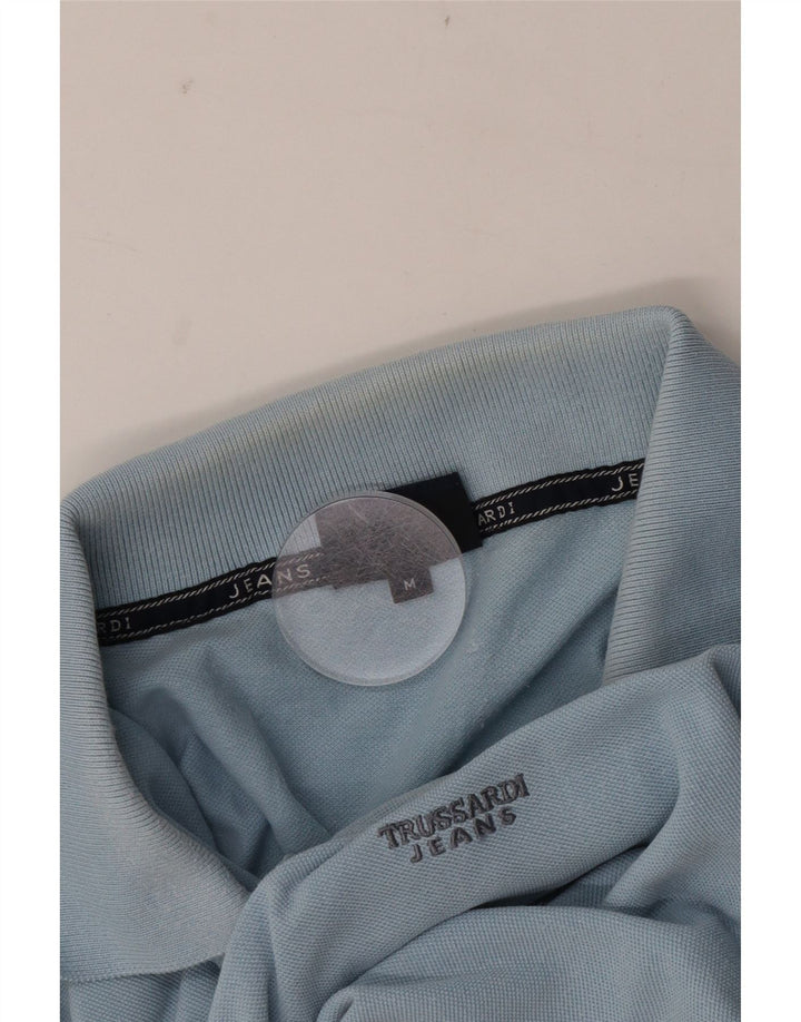 Ανδρικό πουκάμισο πόλο Trussardi Jeans μεσαίο μπλε