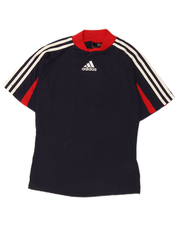 Γυναικείο γραφικό μπλουζάκι Adidas Top UK 12/14 Medium Navy Blue Sports
