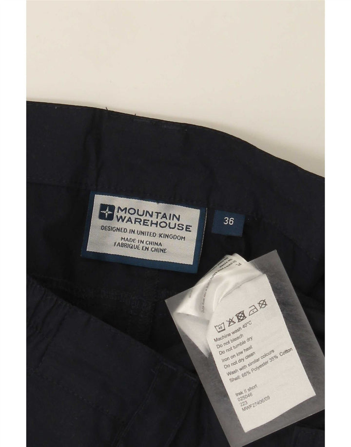 Mountain Warehouse Ανδρικό Σορτς Cargo Μεγάλο W36 Navy Blue Polyester