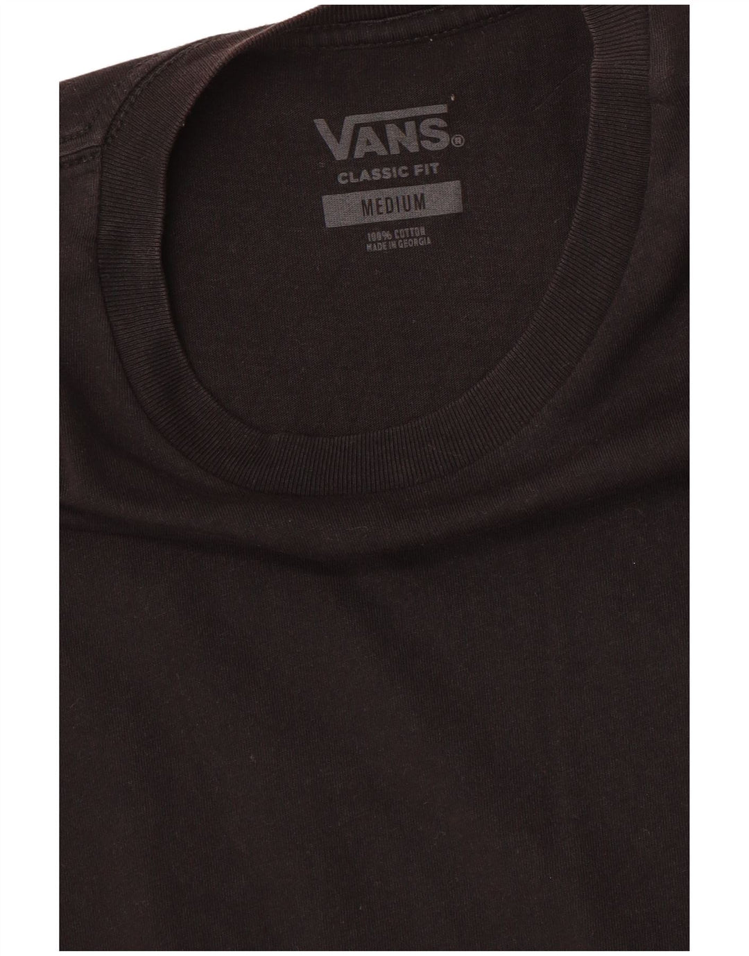 Ανδρικό μπλουζάκι VANS Classic Fit Top Μεσαίο μαύρο βαμβακερό