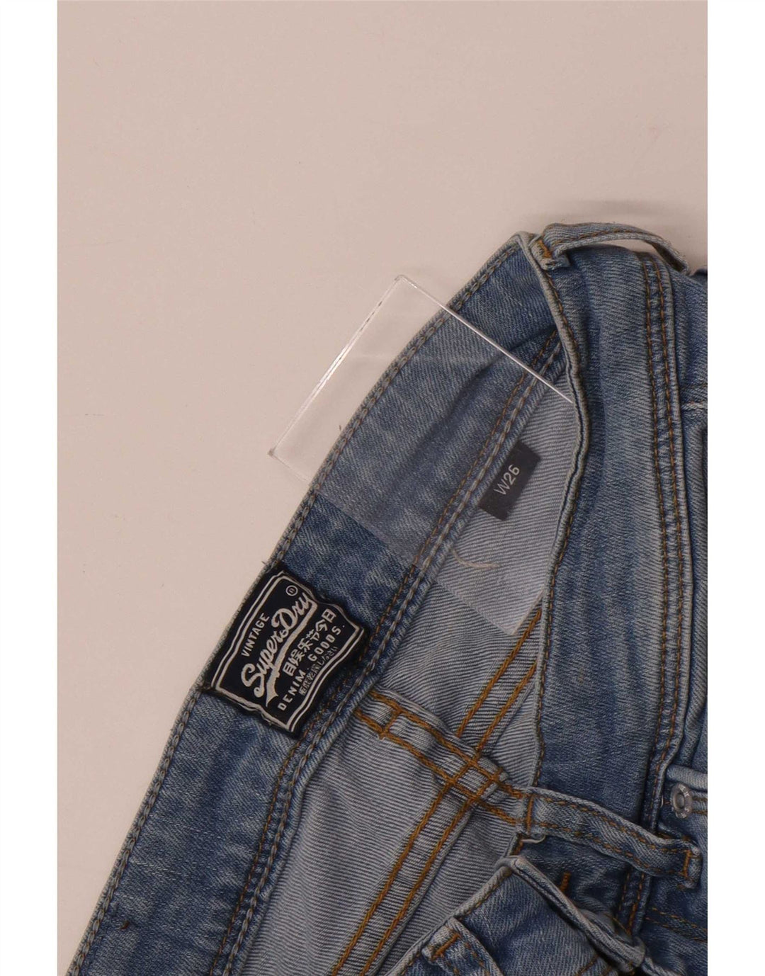 Superdry γυναικείο τζιν σορτς W26 Small Blue