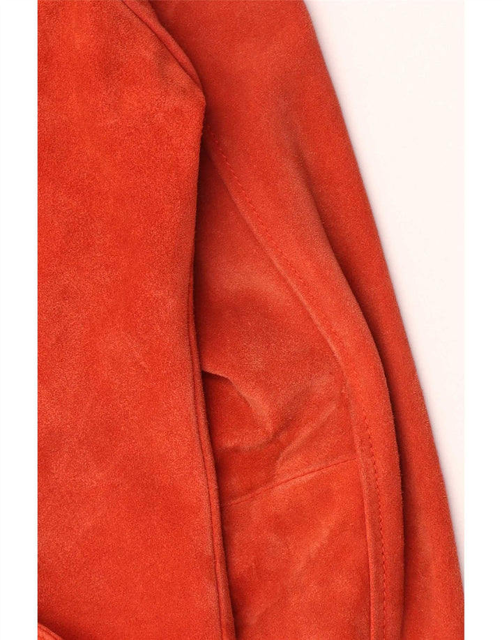 Topshop Γυναικείο Suede Biker Jacket UK 16 Large Pink Leather
