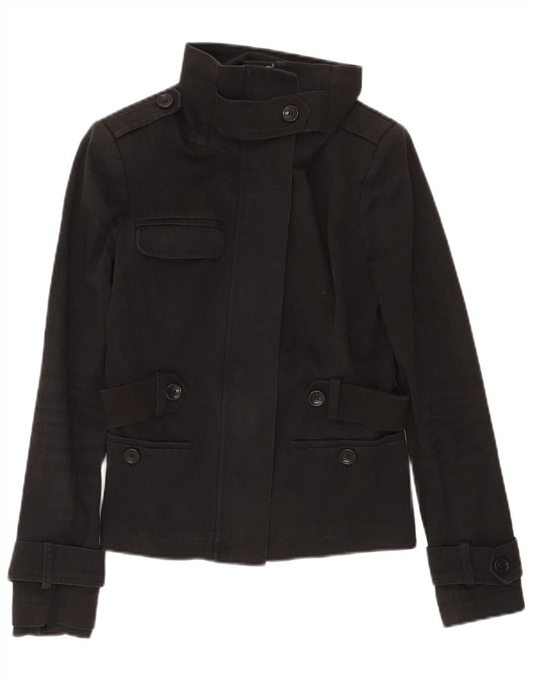 Patrizia Pepe Γυναικείο Military Jacket IT 42 Medium Black Cotton