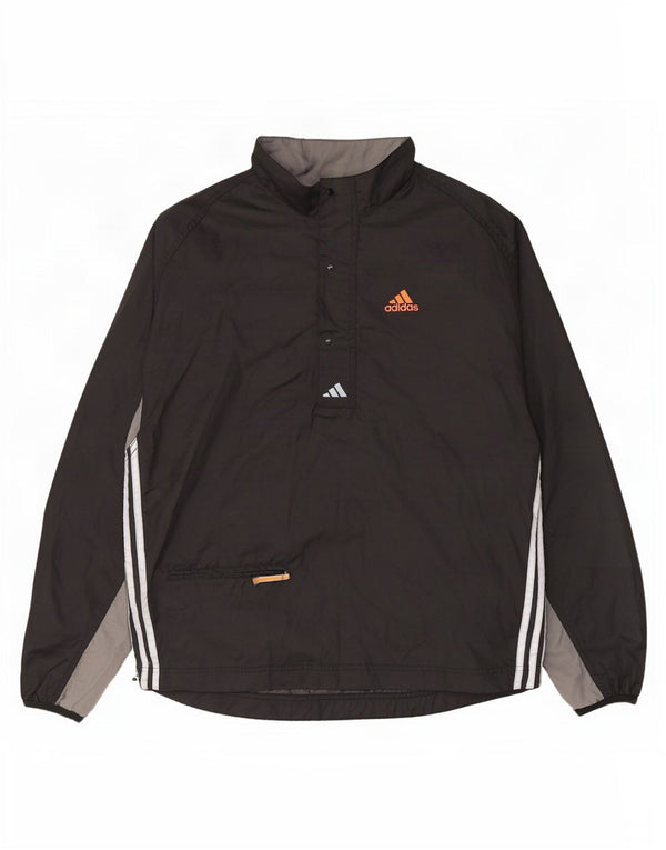 Adidas Mens Loose Fit Pullover Tracksuit Top UK 40/42 Medium Black